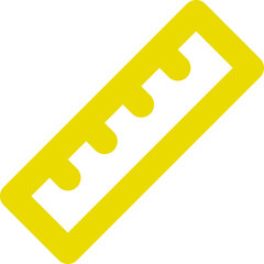 Ruler icon logo design