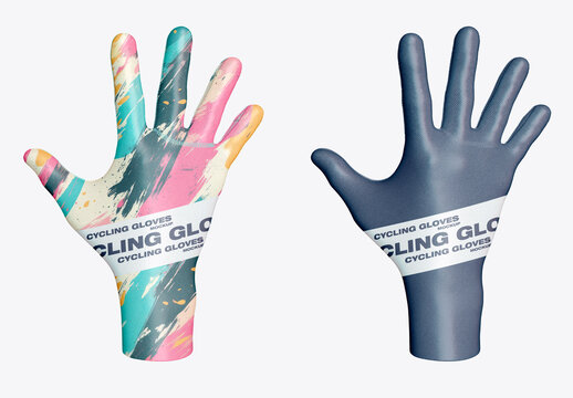 Cycling Gloves Mockup