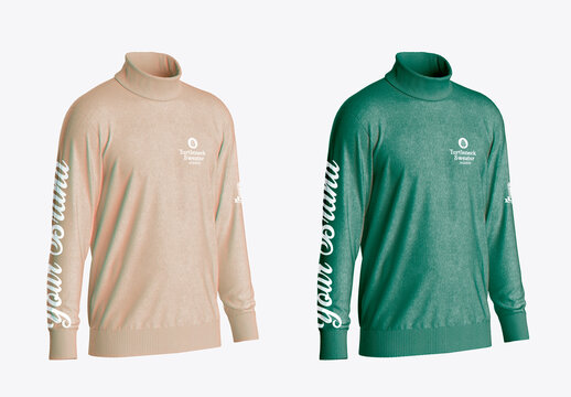 Turtleneck Sweater Mockup