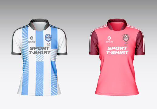 Women's Soccer Jersey Mockup