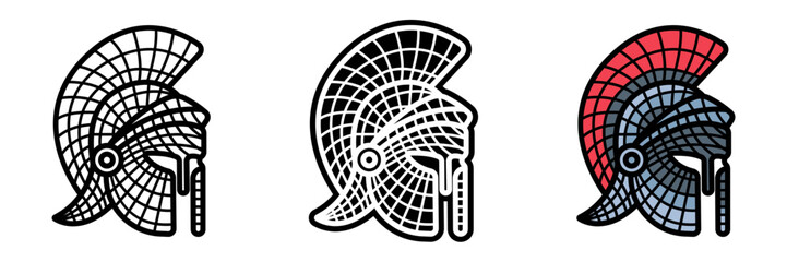 Mosaic icon is a decorative art form made from small pieces of colored stone or glass creating intricate scenes on walls and floors.