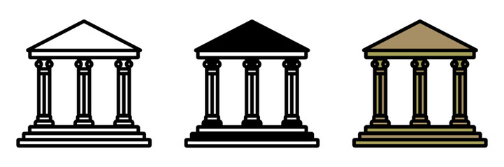Obraz premium Senate icon is an assembly of elite political figures in ancient Rome responsible for governance lawmaking and advising the emperor on state matters.
