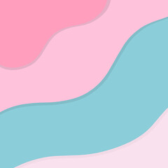 Obraz premium pink background with waves and circles