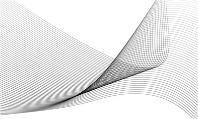 Abstract lines forming a wave-like structure in a minimalist design.