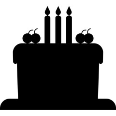 Happy irthday single vector icon