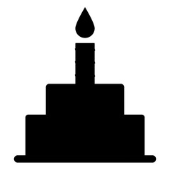 Happy irthday single vector icon
