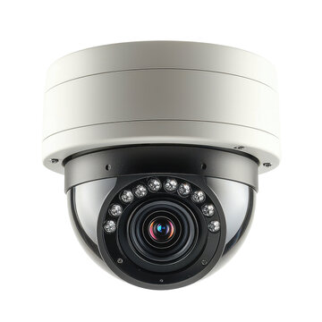 cctv camera isolated on transparent background