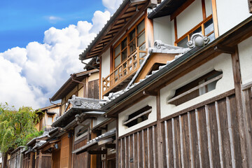 京都祇園の街並み(京町家)
