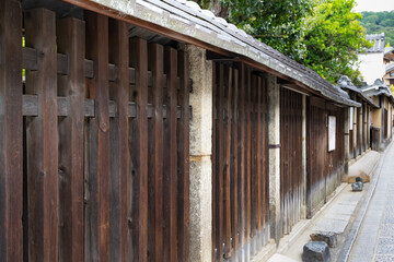 京都祇園の街並み(京町家)
