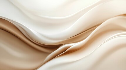 Obraz premium abstract wavy flowing fluid with soft textures and coffee colored tones