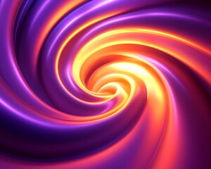 Obraz premium Captivating Neon Swirling Vortex Background for Sci Fi Product Displays and Concepts