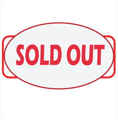 Sold out price tag 