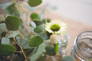 結婚式場の装飾品プリザーブドフラワー