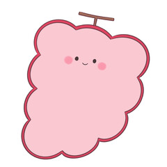 顔つきのかわいいぶどうのフレーム