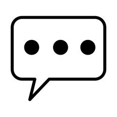 Dotted Speech Bubble Icon