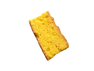 Rusk Cake isolated on white background - Bakery Item