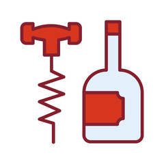 Wine Corkscrew Vector Icon