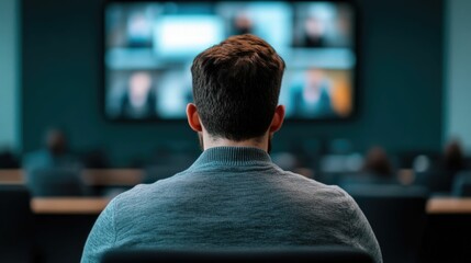 Pastor leading a community prayer service that is being livestreamed to the congregation during a remote worship session creating a transcendent and serene atmosphere of faith and devotion
