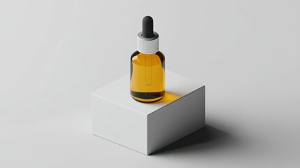 Glass Sample Vial Sprayer With Box Mockup