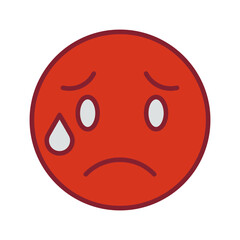 Crying Face Vector Icon