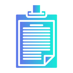  Interview icon, gradient vector illustration