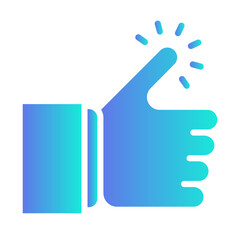  Good news icon, gradient vector illustration