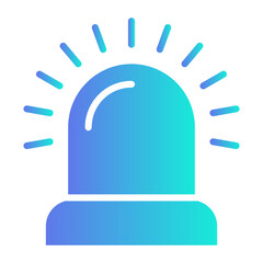 Alarm   icon, gradient vector illustration