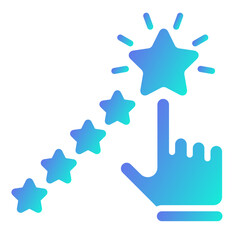 Feedback   icon, gradient vector illustration