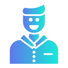 Feedback   icon, gradient vector illustration