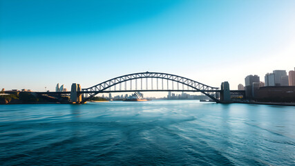 Obraz premium city harbour bridge