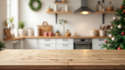 Rustic wooden background with a warm, festive glow and soft bokeh lights, creating a cozy holiday atmosphere. Ideal for seasonal displays, decorations, or as a backdrop for Christmas presentations