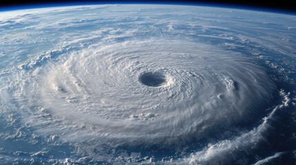 Captivating View of a Powerful Hurricane from Space