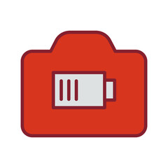 Camera Batteries Vector Icon