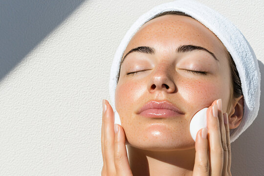 a relaxed woman during beauty treatment facia