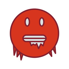 Cold Face Vector Icon
