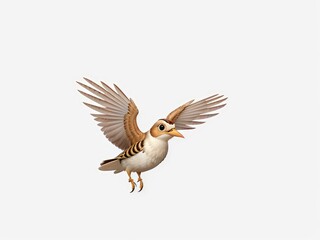 Obraz premium dove in flight symbolizes peace and hope, showcasing its graceful wings,flying bird in front of white background
