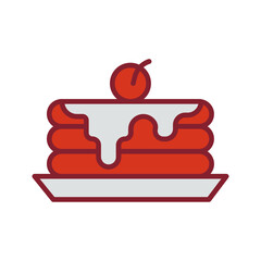 Pancakes Vector Icon