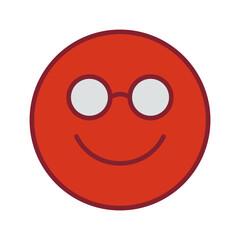 Nerd Face Vector Icon