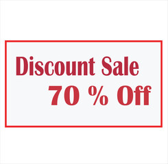 Discount sale banner design