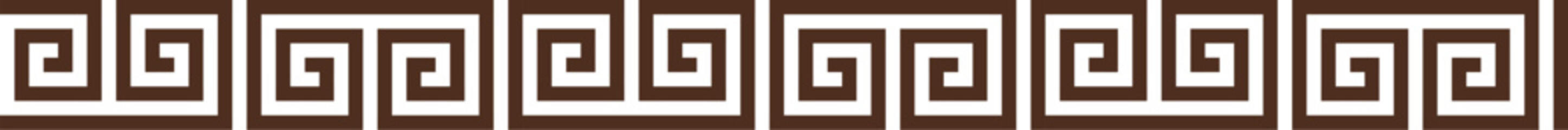 Greek key seamless border pattern collection. Decorative ancient meander, Greece ornament with repeated geometric motifs. Vector EPS10.