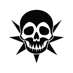 Vintage-Style Skull Illustration Vector