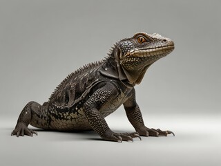 Obraz premium iguana on a white background