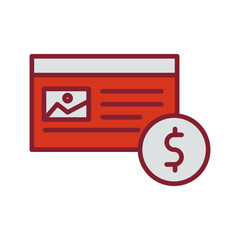 Native Advertising Vector Icon