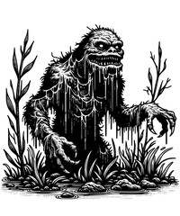 swamp monster illustration © Georgi
