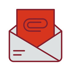 Attachment Clip Vector Icon