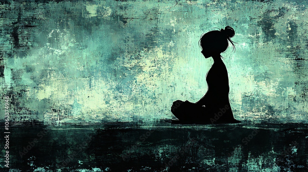 Poster Mental health practitioner offering grief support, gently listening to a client who is processing loss in a comforting, private counseling space with empty space for text