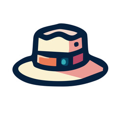 Simple Hat Illustration - Transparent Background
