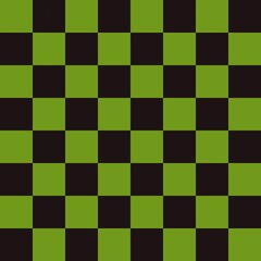 Checkered Seamless Pattern Design  Black and Green