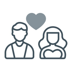 Obraz premium Couple Icon Design
