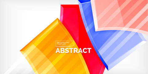 Vector abstract color geometric shapes. Illustration For Wallpaper, Banner, Background, Card, Book Illustration, landing page